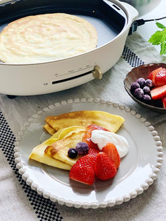 ホットプレートで簡単!大人気クレープ-レシピのメイン写真