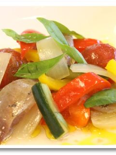 夏野菜とアジのマリネ-レシピのメイン写真