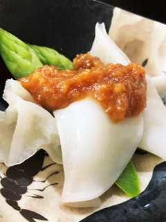 白きくらげとアスパラの酢味噌和え-レシピのメイン写真
