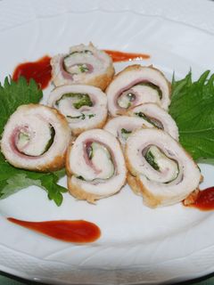 鶏ささみのベーコンとチーズのロールカツ♪-レシピのメイン写真