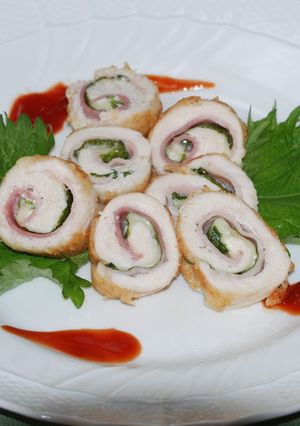 鶏ささみのベーコンとチーズのロールカツ♪-レシピのメイン写真
