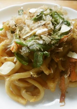 端材お野菜の焼きうどん♪-レシピのメイン写真