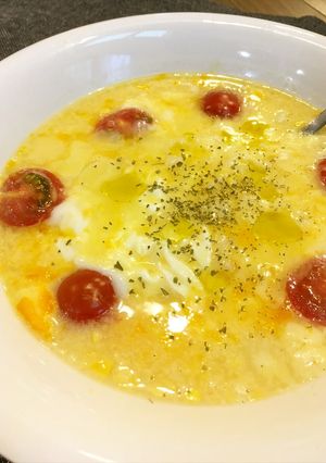 コーンスープで♪栄養満点♪お手軽リゾット-レシピのメイン写真