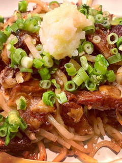 沖縄土産のソーキそばでソーキ焼きそば-レシピのメイン写真