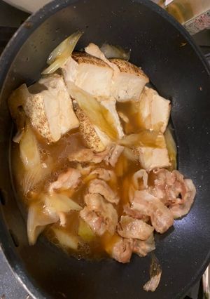 ささみさんの肉豆腐-レシピのメイン写真