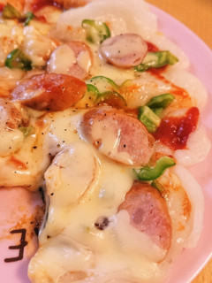こどもも食べやすい♪余ったモチで簡単ピザ-レシピのメイン写真