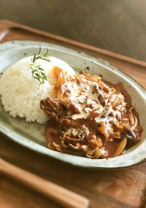 日本山人参粉末入りハッシュドビーフ-レシピのメイン写真