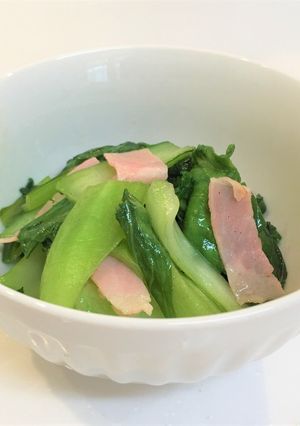 チンゲン菜炒め【クエだしの素】：よか魚-レシピのメイン写真