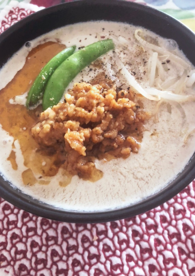 完全無添加♡大豆ごまみそ豆乳担々麺-レシピのメイン写真