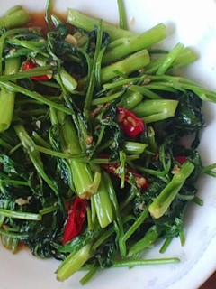 5分でできる!辛ウマ空心菜の炒め物-レシピのメイン写真