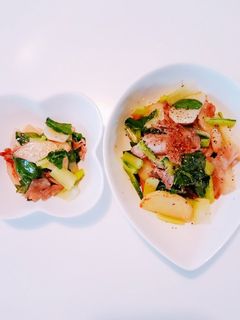 新じゃがと小松菜の塩炒め-レシピのメイン写真