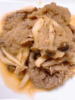 【記録用】牛肉のおろし煮【夜は煮るだけ】-レシピのメイン写真