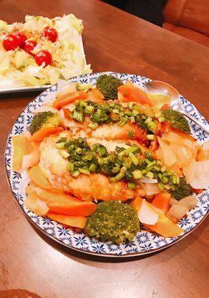 ナンプラー香るチキンカツのネギダレのせ-レシピのメイン写真