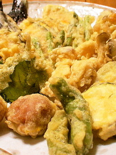 *夏野菜たっぷり*ゴーヤの肉詰め天ぷら*-レシピのメイン写真