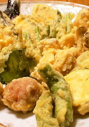 *夏野菜たっぷり*ゴーヤの肉詰め天ぷら*-レシピのメイン写真