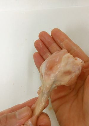 鶏手羽元を下処理してチューリップ作り-レシピのメイン写真