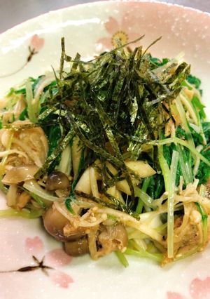 水菜ときのこのおかか和え-レシピのメイン写真