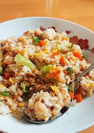 栄養満点！レタスチャーハン-レシピのメイン写真