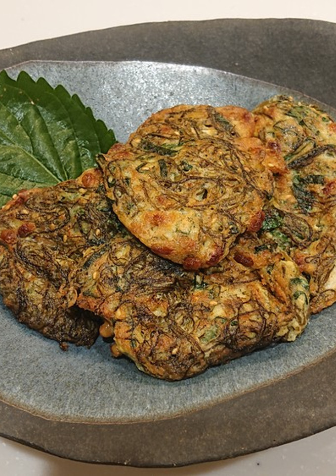激ウマ‼️もずくと納豆のお焼き♪-レシピのメイン写真