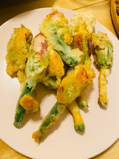 ズッキーニ 花のフリット チーズ QC-レシピのメイン写真