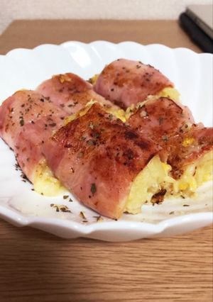 簡単余ったポテサラでベーコン巻き-レシピのメイン写真