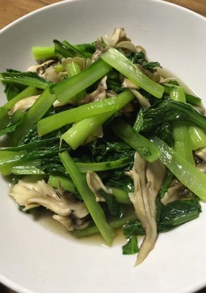 電子レンジで舞茸と小松菜の中華炒め風-レシピのメイン写真
