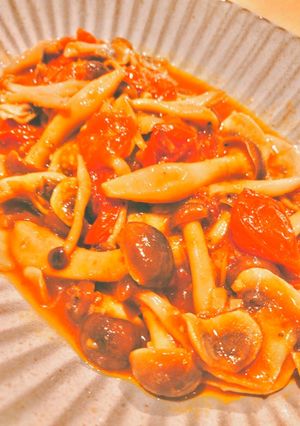 ぶなしめじとトマトのマリネソテー-レシピのメイン写真