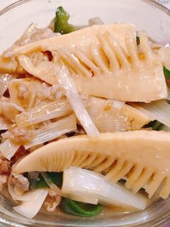 たけのこと豚肉とピーマンの甘辛炒め-レシピのメイン写真