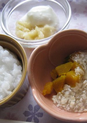 かぼちゃのそぼろあん　　離乳食中期～-レシピのメイン写真