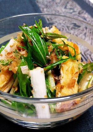 水菜・山芋・油揚げのさっぱり★塩麹和え-レシピのメイン写真