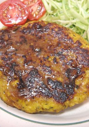 ヘルシー♪かぼちゃのハンバーグ-レシピのメイン写真