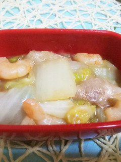 白菜のエビの中華餡掛け-レシピのメイン写真