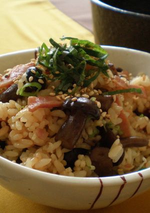 ◇カリカリベーコン×キノコタップリ飯◇-レシピのメイン写真