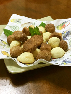 チョコとバニラの簡単ボールクッキー-レシピのメイン写真