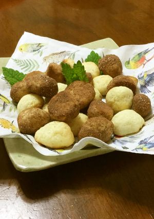チョコとバニラの簡単ボールクッキー-レシピのメイン写真