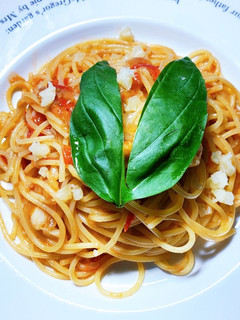 ミニトマトで作る!トマトパスタ!-レシピのメイン写真