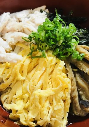 簡単さっぱり鶏飯風そうめん-レシピのメイン写真