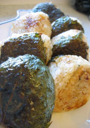 大葉にんにく醤油DE焼きおにぎり☆-レシピのメイン写真