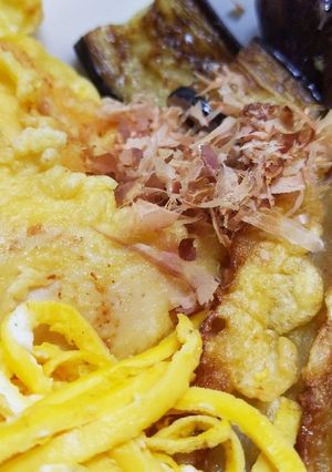 とり天＆ちくわ天のぶっかけうどん-レシピのメイン写真
