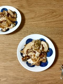 搾菜と椎茸の紹興酒炒め-レシピのメイン写真