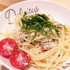 薬味たっぷり♪サバ缶冷製パスタ-レシピのメイン写真