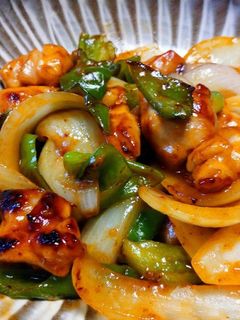 鶏肉とピーマンのケチャップ炒め-レシピのメイン写真