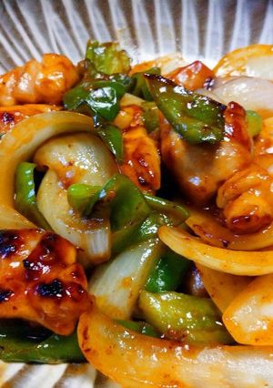 鶏肉とピーマンのケチャップ炒め-レシピのメイン写真