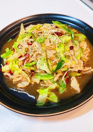 エノキdeキャベツのペペロンチーノ-レシピのメイン写真