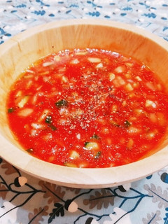超簡単!ガスパチョ風トマトスープ♬-レシピのメイン写真
