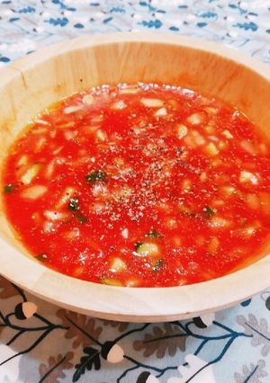 超簡単！ガスパチョ風トマトスープ♬-レシピのメイン写真
