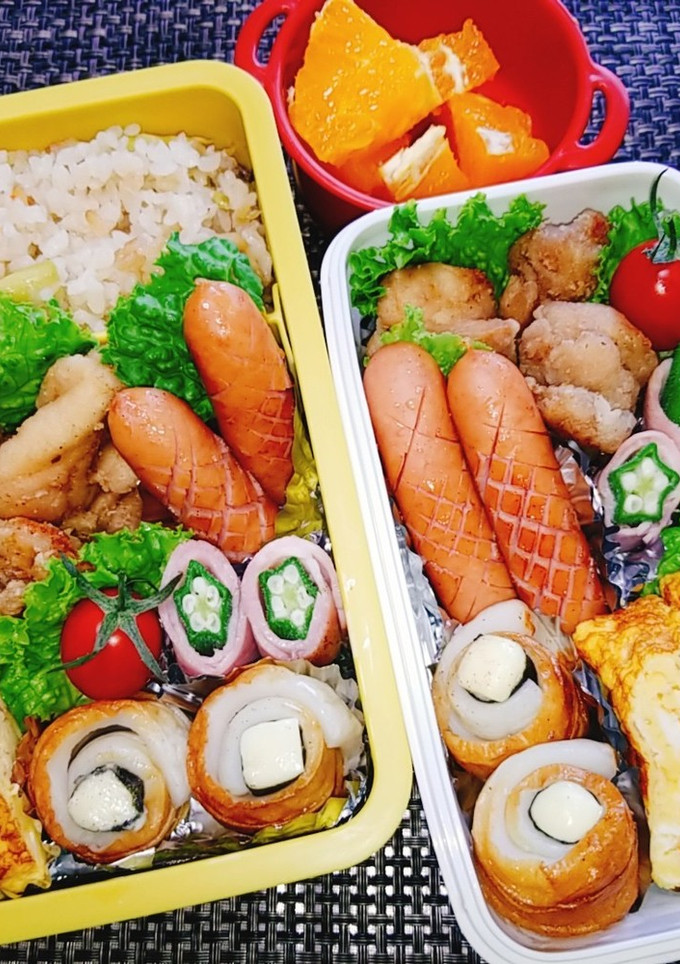 息子と娘のお弁当'20.6.2-レシピのメイン写真