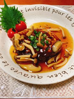 きのこあんかけ♡ひじき入り豆腐ハンバーグ-レシピのメイン写真