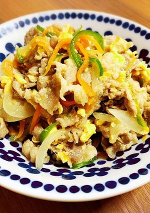 豚肉と人参･ピーマンのごま味噌炒め-レシピのメイン写真