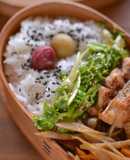 お弁当スキマおかず・セロリ葉のナムル